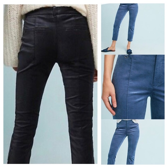 Anthropologie Velvet Essential Slim Black Pant 2 - Picture 2 of 8